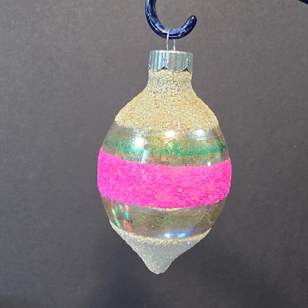 Vintage Shiny Brite Glass Christmas Ornaments Lot of 14 Mixed Colors Pattern - Picture 6 of 16